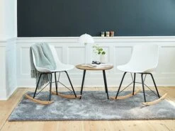 Bout De Canapé NYBO Ø55 Coloris Chêne/noir -Royal Oak || DODO || Basic Soldes Magasin 100299