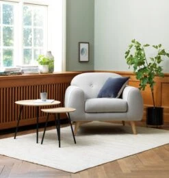 Bout De Canapé NYBO Ø40 Coloris Chêne/noir -Royal Oak || DODO || Basic Soldes Magasin 100380