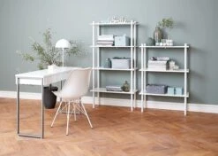 Bureau STEGE 40x120 Brillant Blanc -Royal Oak || DODO || Basic Soldes Magasin 100401