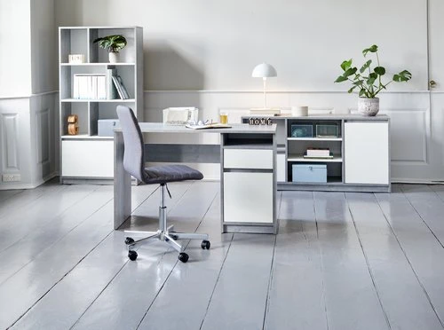 Bureau BILLUND 53x120 Blanc/béton 8 Bureau BILLUND 53x120 Blanc/béton – Image 8