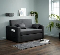 Canapé Convertible LANDERSLEV Gris Foncé -Royal Oak || DODO || Basic Soldes Magasin 101812