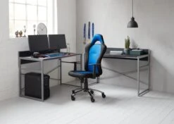 Chaise Gaming SNERTINGE Noir/bleu -Royal Oak || DODO || Basic Soldes Magasin 104894