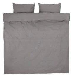 Parure De Lit SANNE Coton Lavé 240x220 Gris
