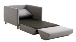 Fauteuil Convertible NORODDEN Gris Clair -Royal Oak || DODO || Basic Soldes Magasin 112656