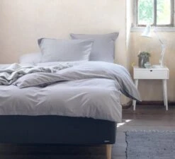 Parure De Lit SANNE Coton Lavé 240x220 Gris -Royal Oak || DODO || Basic Soldes Magasin 113457