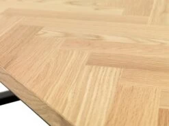 Table AGERSKOV 90x200 Chêne/noir -Royal Oak || DODO || Basic Soldes Magasin 113812