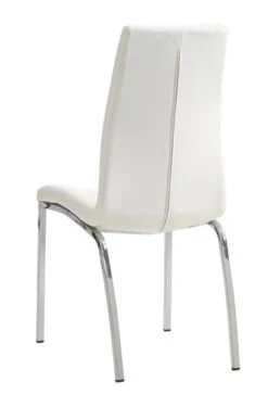 Chaise HAVNDAL Blanc/chrome -Royal Oak || DODO || Basic Soldes Magasin 113857