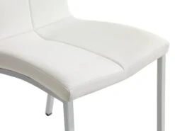 Chaise HAVNDAL Blanc/chrome -Royal Oak || DODO || Basic Soldes Magasin 113858