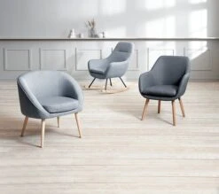 Fauteuil à Bascule NEBEL Bleu Clair -Royal Oak || DODO || Basic Soldes Magasin 115163