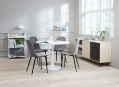 Table RINGSTED Ø100 Blanc -Royal Oak || DODO || Basic Soldes Magasin 115219