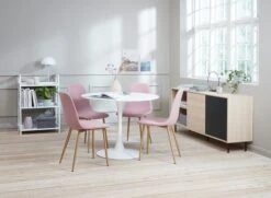 Table RINGSTED Ø100 Blanc -Royal Oak || DODO || Basic Soldes Magasin 115220