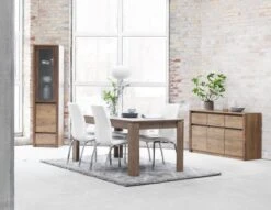 Chaise HAVNDAL Blanc/chrome -Royal Oak || DODO || Basic Soldes Magasin 115227