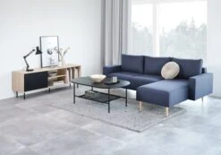 Table Basse HINNERUP 75x120 Noir -Royal Oak || DODO || Basic Soldes Magasin 115316