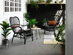 Bout De Canapé NYBO Ø40 Coloris Chêne/noir -Royal Oak || DODO || Basic Soldes Magasin 115335