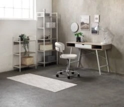 Bureau ABBETVED 48x120 Chêne/blanc -Royal Oak || DODO || Basic Soldes Magasin 115350