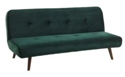 Canapé Convertible JUVRE Velours Vert Foncé