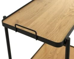 Desserte GANGSTED Chêne/noir -Royal Oak || DODO || Basic Soldes Magasin 115654