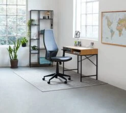 Étagère TRAPPEDAL 7 Tablettes Chêne/noir -Royal Oak || DODO || Basic Soldes Magasin 115843