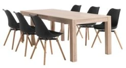 Royal Oak Chaise KASTRUP Noir/chêne -Royal Oak || DODO || Basic Soldes Magasin 116992