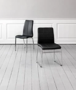 Chaise HAMMEL Noir/chrome -Royal Oak || DODO || Basic Soldes Magasin 117742