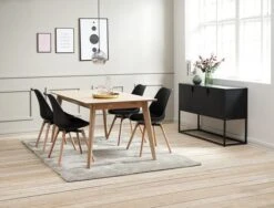 Buffet VIRUM 3 Portes Noir -Royal Oak || DODO || Basic Soldes Magasin 119360 1