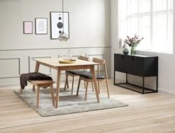 Royal Oak Table KALBY 90x160/250 Chêne Clair -Royal Oak || DODO || Basic Soldes Magasin 119361