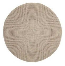 Tapis SANDELTRE Ø120 Naturel/gris