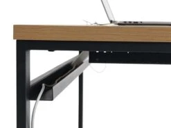 Bureau AABENRAA 55x110 Chêne/noir -Royal Oak || DODO || Basic Soldes Magasin 126685