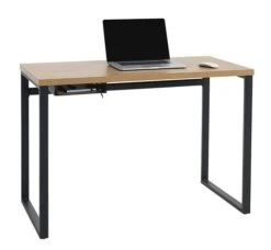 Bureau AABENRAA 55x110 Chêne/noir -Royal Oak || DODO || Basic Soldes Magasin 126686