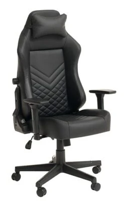 Chaise Gaming ABILDAA Noir