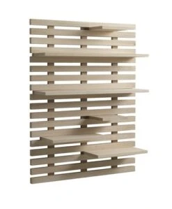 Étagère Murale KETTINGE 6 Tablettes Naturel -Royal Oak || DODO || Basic Soldes Magasin 127992