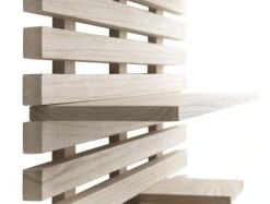 Étagère Murale KETTINGE 6 Tablettes Naturel -Royal Oak || DODO || Basic Soldes Magasin 127993