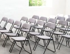 Chaise Pliante VOEL Velours Gris Foncé 13 Chaise Pliante VOEL Velours Gris Foncé -Royal Oak || DODO || Basic Soldes Magasin 128793