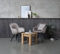 Fauteuil ONSEVIG Velours Gris/noir -Royal Oak || DODO || Basic Soldes Magasin 128810