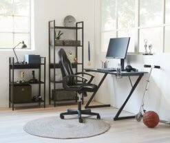 Bureau Gaming HALSTED 60x120 A/porte-gobelet+écouteurs Noir -Royal Oak || DODO || Basic Soldes Magasin 128825