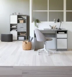 Bureau BILLUND 53x120 Blanc/béton 19 Bureau BILLUND 53x120 Blanc/béton -Royal Oak || DODO || Basic Soldes Magasin 128844