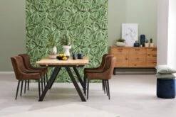 Chaise PEBRINGE Brun Vieilli/noir -Royal Oak || DODO || Basic Soldes Magasin 132709