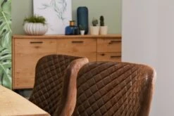 Chaise PEBRINGE Brun Vieilli/noir -Royal Oak || DODO || Basic Soldes Magasin 132713