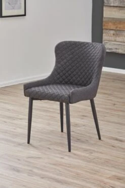 Chaise PEBRINGE Gris/noir -Royal Oak || DODO || Basic Soldes Magasin 132718