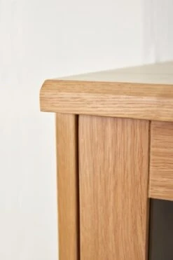 Royal Oak Vitrine SANDBY 3 Portes Chêne Naturel/noir -Royal Oak || DODO || Basic Soldes Magasin 132856