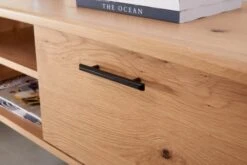 Royal Oak Meuble TV SANDBY 2 Portes Chêne Naturel/noir -Royal Oak || DODO || Basic Soldes Magasin 132862