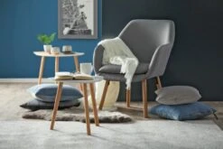 Bout De Canapé TAPS 40x40 Blanc/bambou 18 Bout De Canapé TAPS 40x40 Blanc/bambou -Royal Oak || DODO || Basic Soldes Magasin 133284