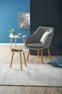 Bout De Canapé TAPS 40x40 Blanc/bambou 19 Bout De Canapé TAPS 40x40 Blanc/bambou -Royal Oak || DODO || Basic Soldes Magasin 133286