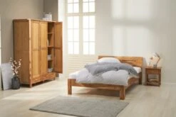 Royal Oak Cadre De Lit OLSKER 140x200 Chêne -Royal Oak || DODO || Basic Soldes Magasin 133449