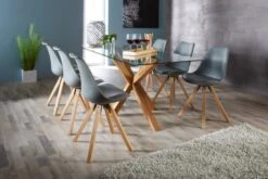 Royal Oak Table AGERBY 90x160 Verre/chêne -Royal Oak || DODO || Basic Soldes Magasin 133849