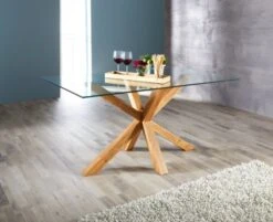Royal Oak Table AGERBY 90x160 Verre/chêne -Royal Oak || DODO || Basic Soldes Magasin 133851