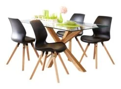 Royal Oak Table AGERBY 90x160 Verre/chêne -Royal Oak || DODO || Basic Soldes Magasin 133855