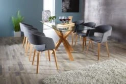 Royal Oak Table AGERBY 90x160 Verre/chêne -Royal Oak || DODO || Basic Soldes Magasin 133861