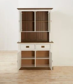 Partie Supérieure VILSTED 2 Portes Blanc/brun -Royal Oak || DODO || Basic Soldes Magasin 135066