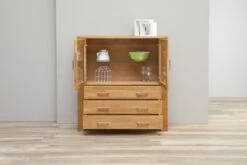 Royal Oak Vitrine OLDE 2 Portes Chêne -Royal Oak || DODO || Basic Soldes Magasin 135334